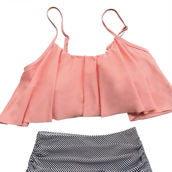 CUPSHE Women's High Waisted Falbala Bikini Set Size Medium - Picture 5 of 8